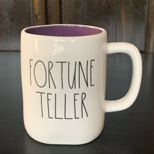 Rae Dunn FORTUNE TELLER Ceramic Halloween Mug